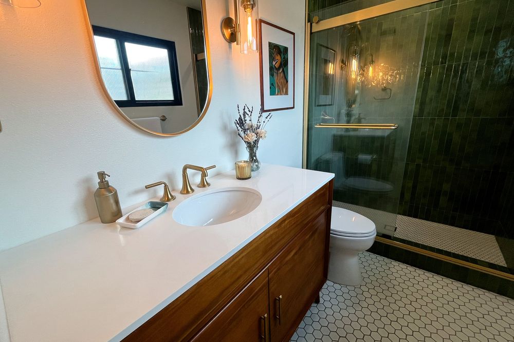 San Diego, mid-century modern, twice, a Kaminskiy bathroom remodel in San Diego County