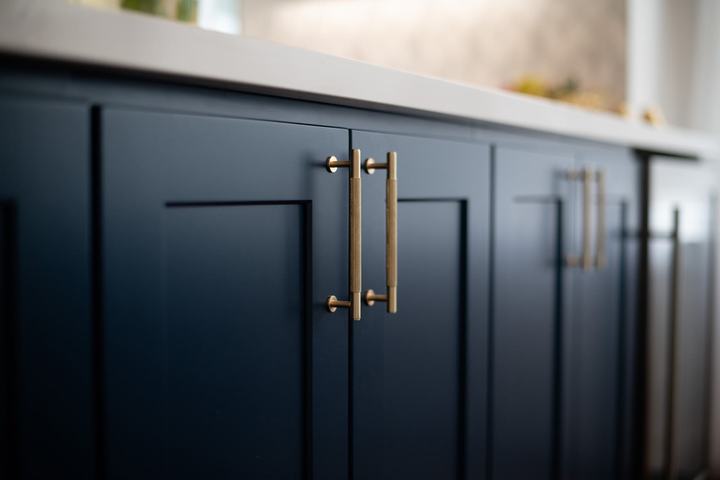 kitchen cabinet hardware knurled brass hardware