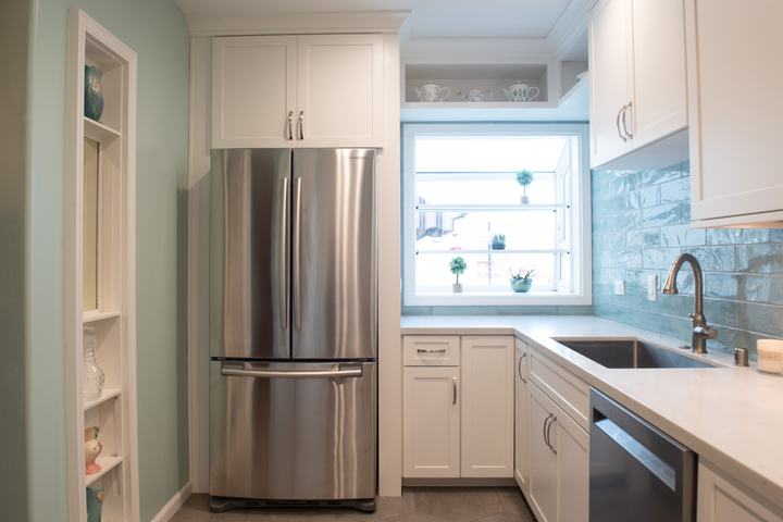 Kitchen Upgrade with White Countertops