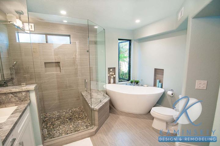 Carlsbad Modern Spa Master Bathroom Suite Remodel, photo 2