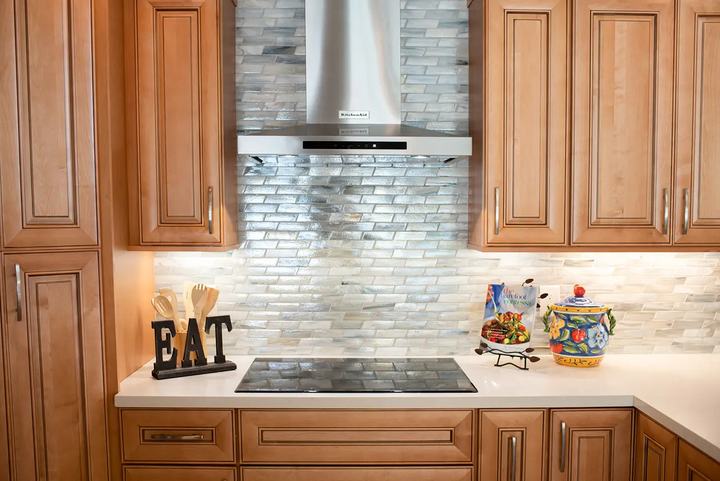 Kitchen Refresh with Stacked Stone Backsplash