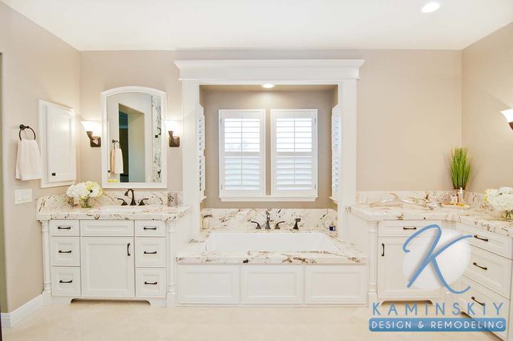 Linda Vista Marble Master Bathroom Remodel, photo 3