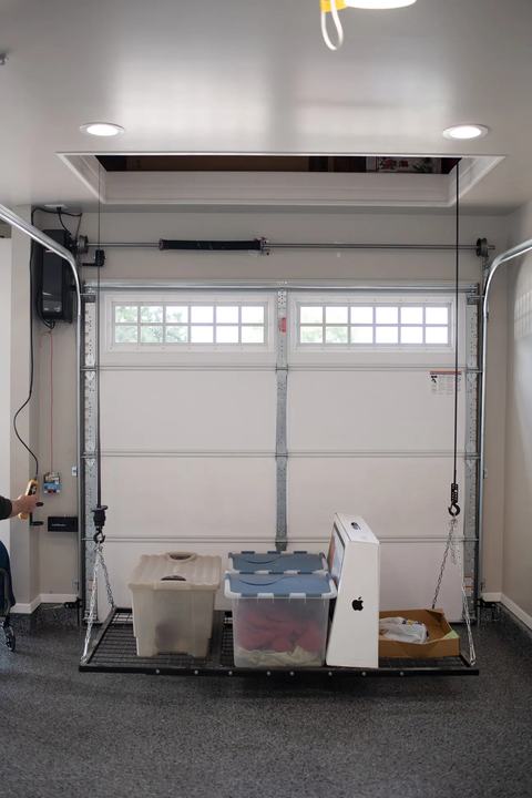 Hidden storage for your remodeled garage
