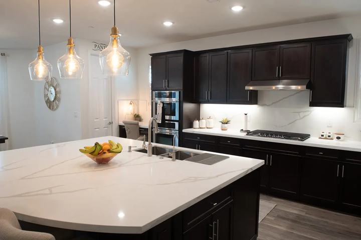 Kitchen Island with Pendant Lighting Remodel