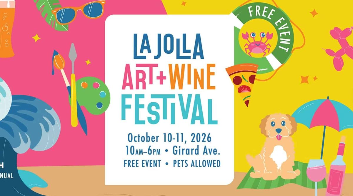 The La Jolla Art and Wine Festival poster