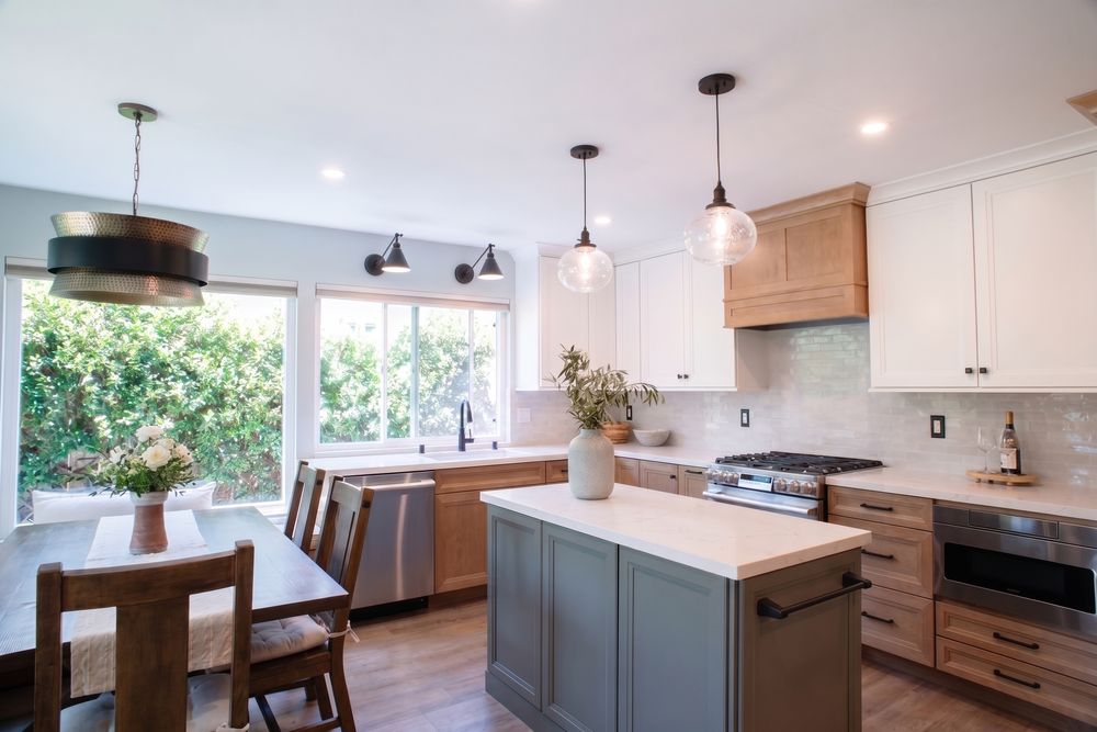 Mira Mesa, more light and a green island, a Kaminskiy kitchen remodel in San Diego County