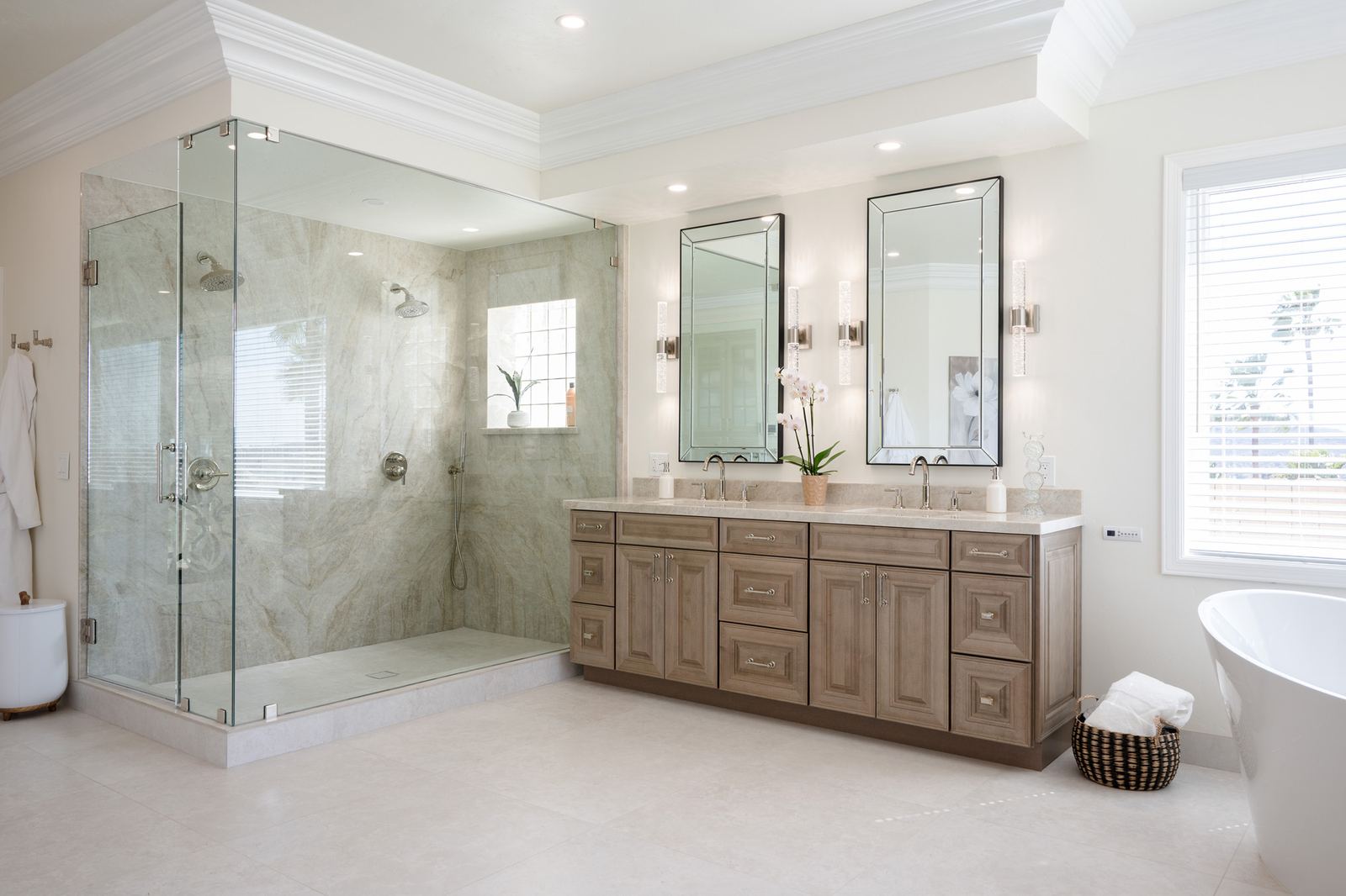 Spa-like bathroom retreat in Poway