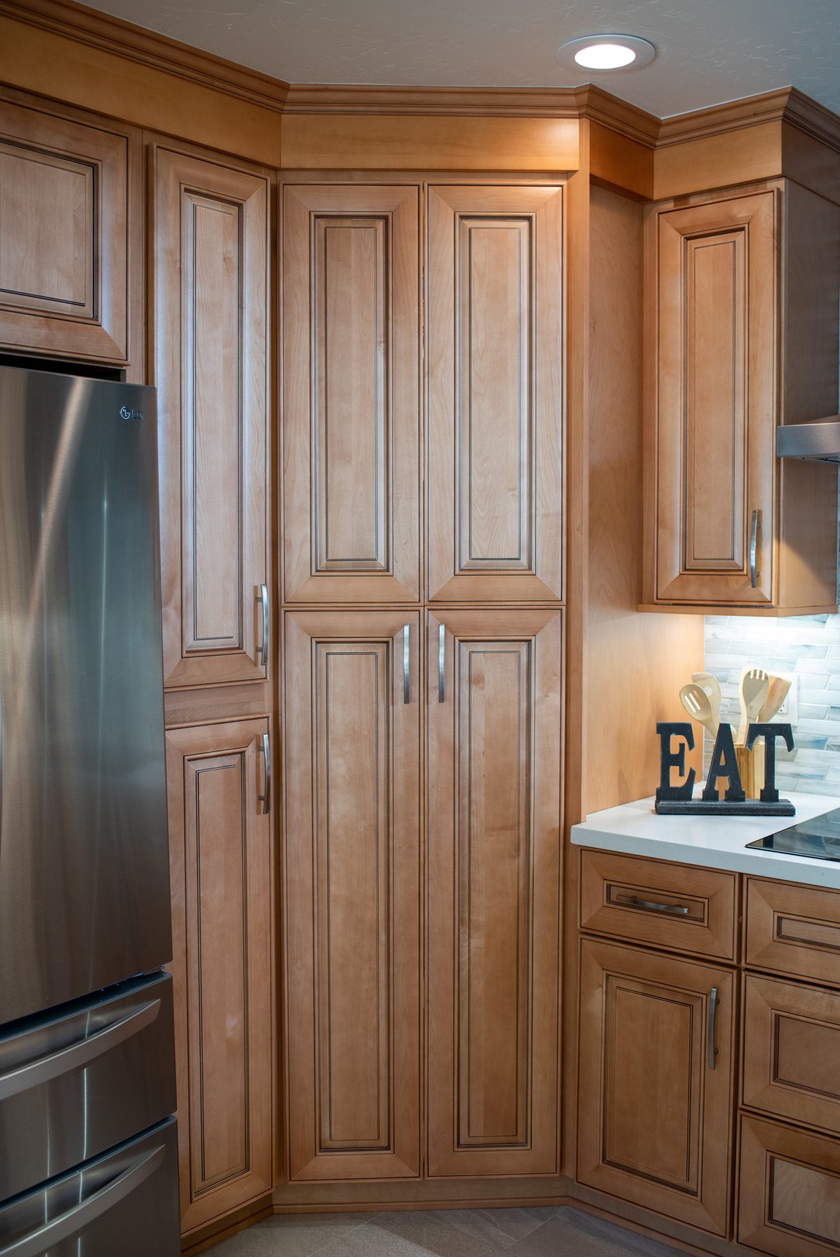 Space-saving Custom Pantry