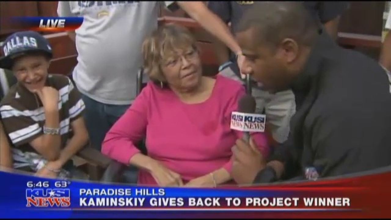 KUSI: Kaminskiy Gives Back to a deserving family: video poster