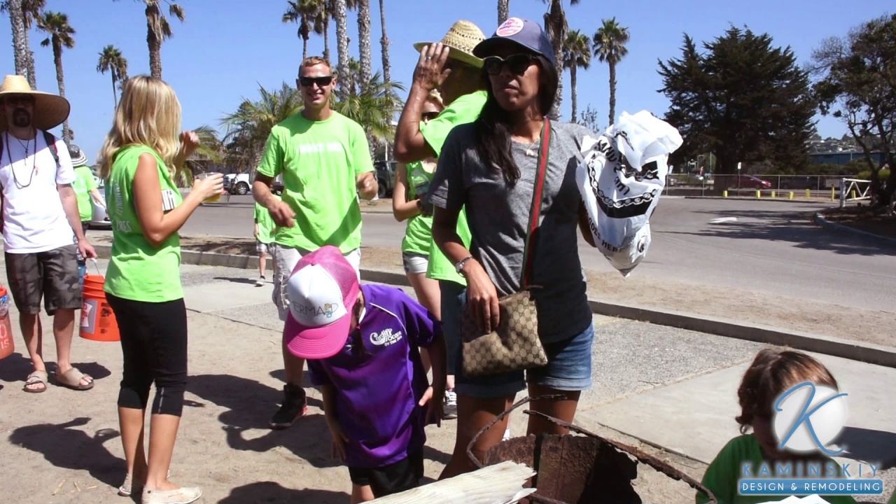 San Elijo beach clean up: video poster