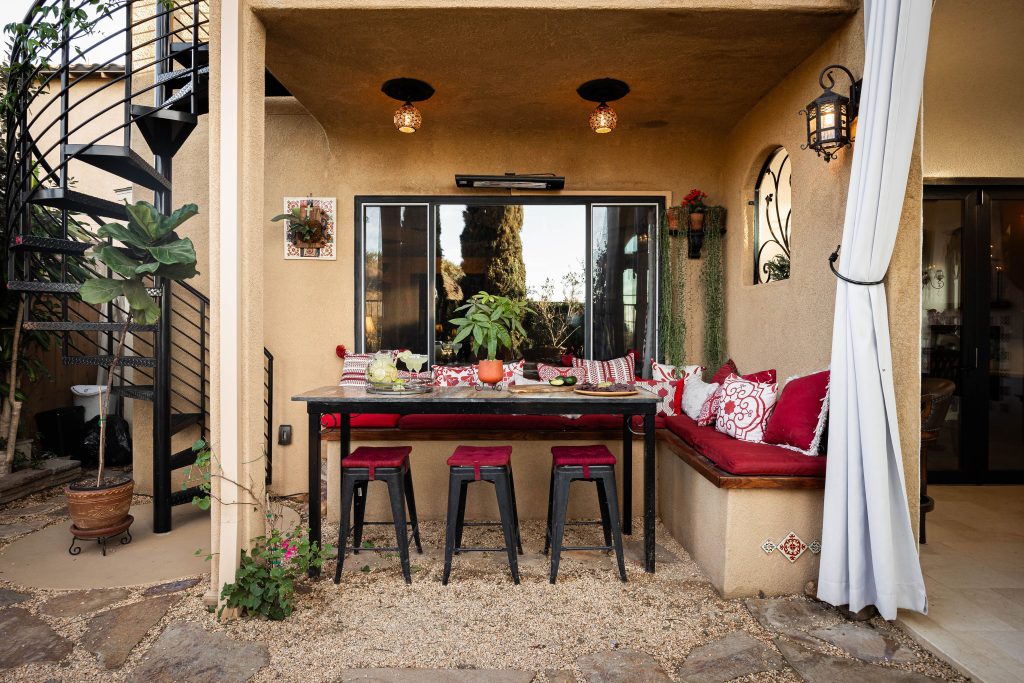 Outdoor Kitchen Spanish Revival style